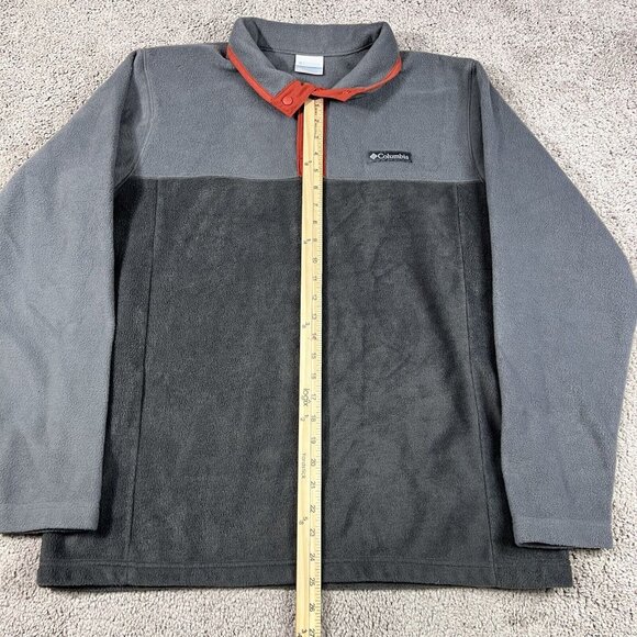 Columbia Quarter Button Fleece Pullover Gray Men’s Size Large - Picture 4 of 7